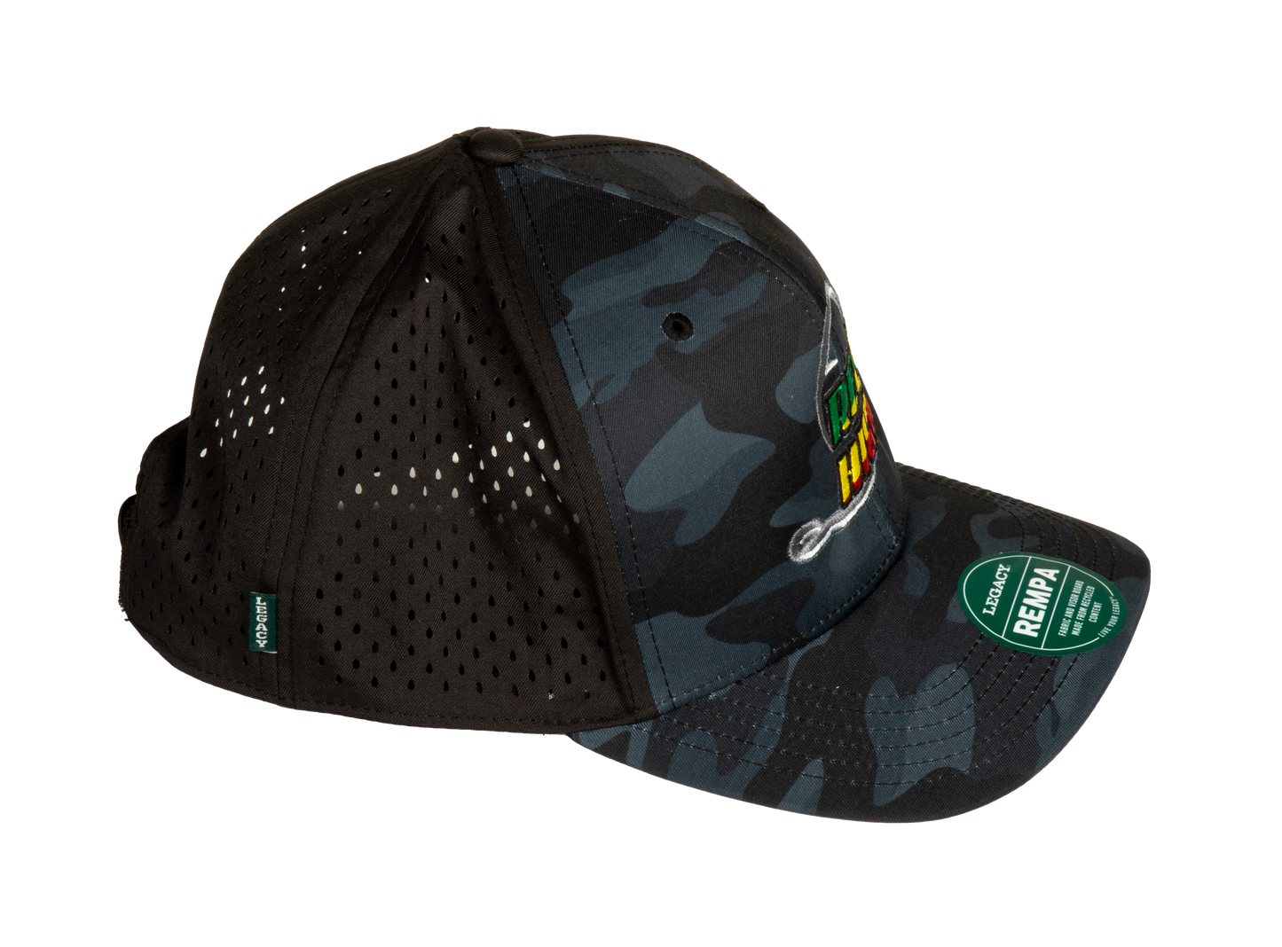 Rasta Circle Hook Black Camo Cap
