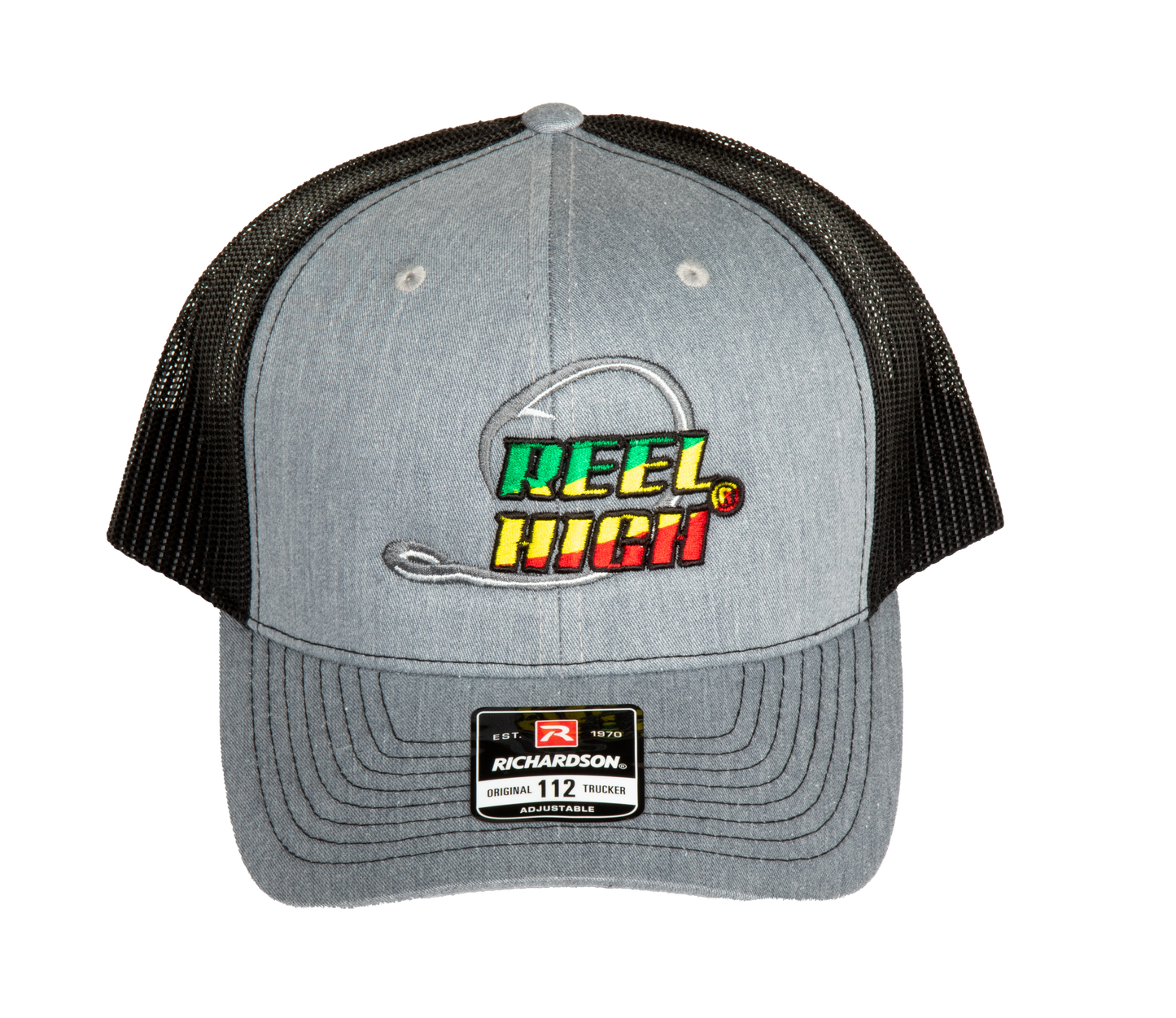 Rasta Circle Hook Embroidery Richardson 112 Grey