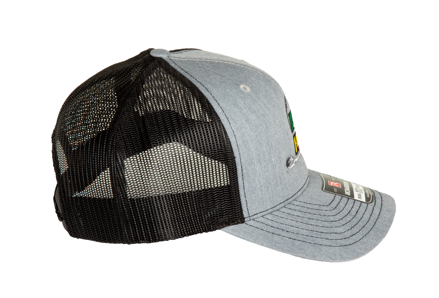 Rasta Circle Hook Embroidery Richardson 112 Grey