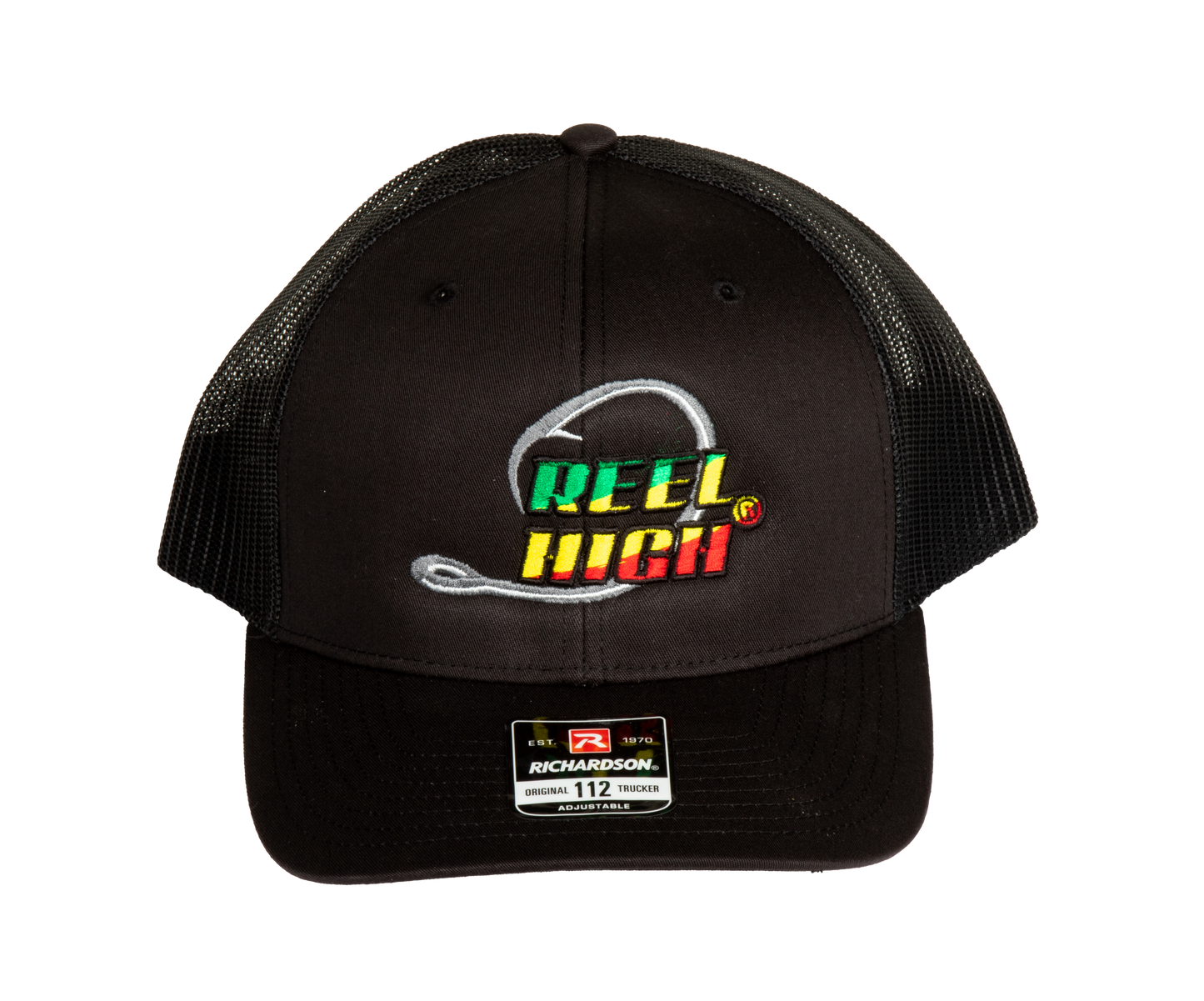 Rasta Circle Hook Richardson 112 Embroidery Black