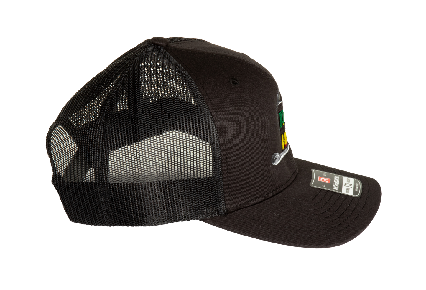 Rasta Circle Hook Richardson 112 Embroidery Black