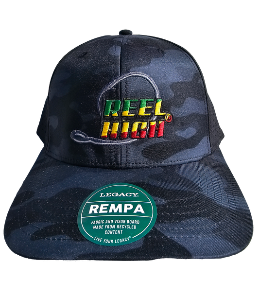 Rasta Circle Hook Black Camo Cap