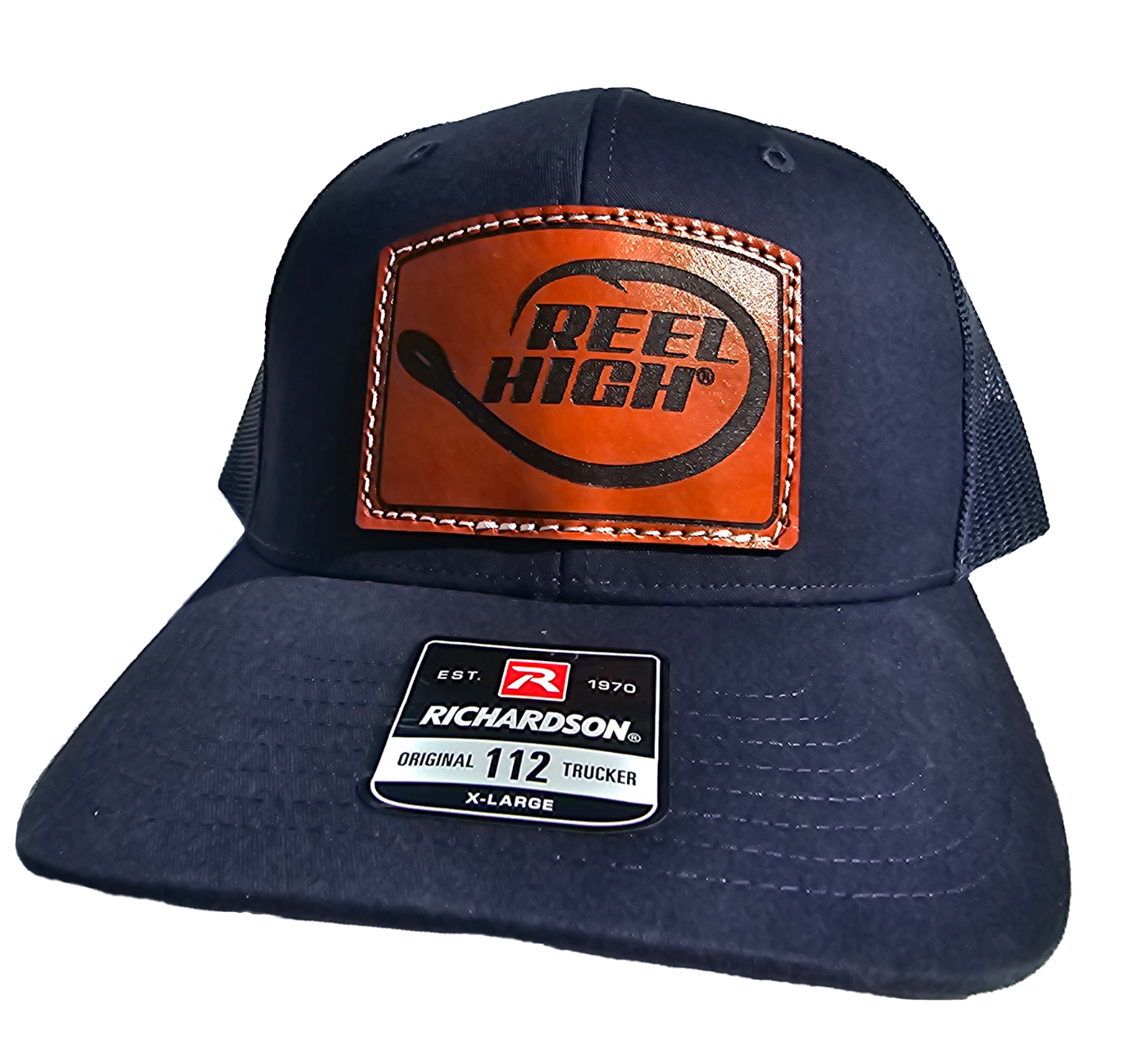Reel High Circle Hook Leather Patch Cap Richardson 112