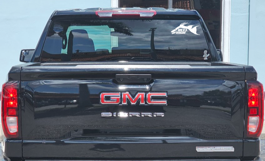 White Vinyl 8" Hogfish Decal