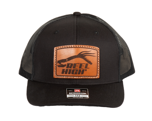 Leather Hat Patch Hogfish Richardson 112 Black