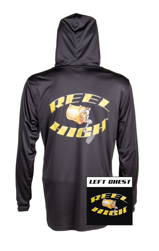 Reel High Reel UPF Black Hoody